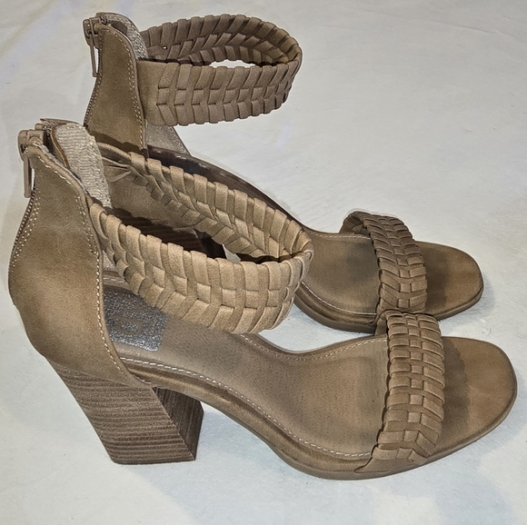 Dolce Vita Shoes - Dolce Vita Cecely Tan Braided Heels Dressy Neutral Party Evening